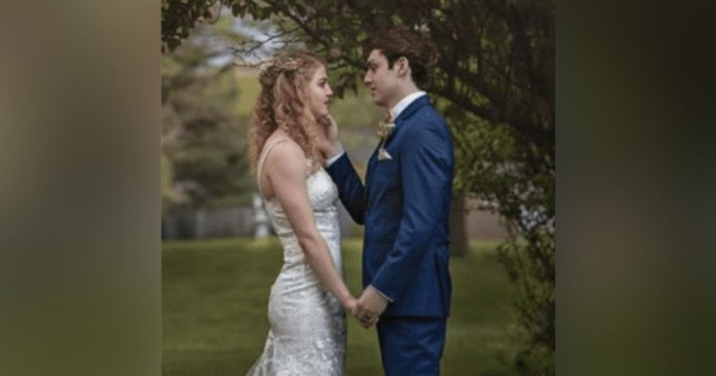 Teens get married on brideпїЅs front lawn one day day after being 