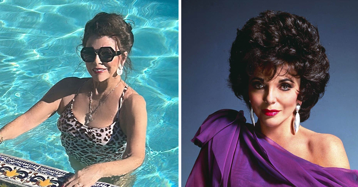 90-year-old Joan Collins stuns in sizzling swimsuit photo