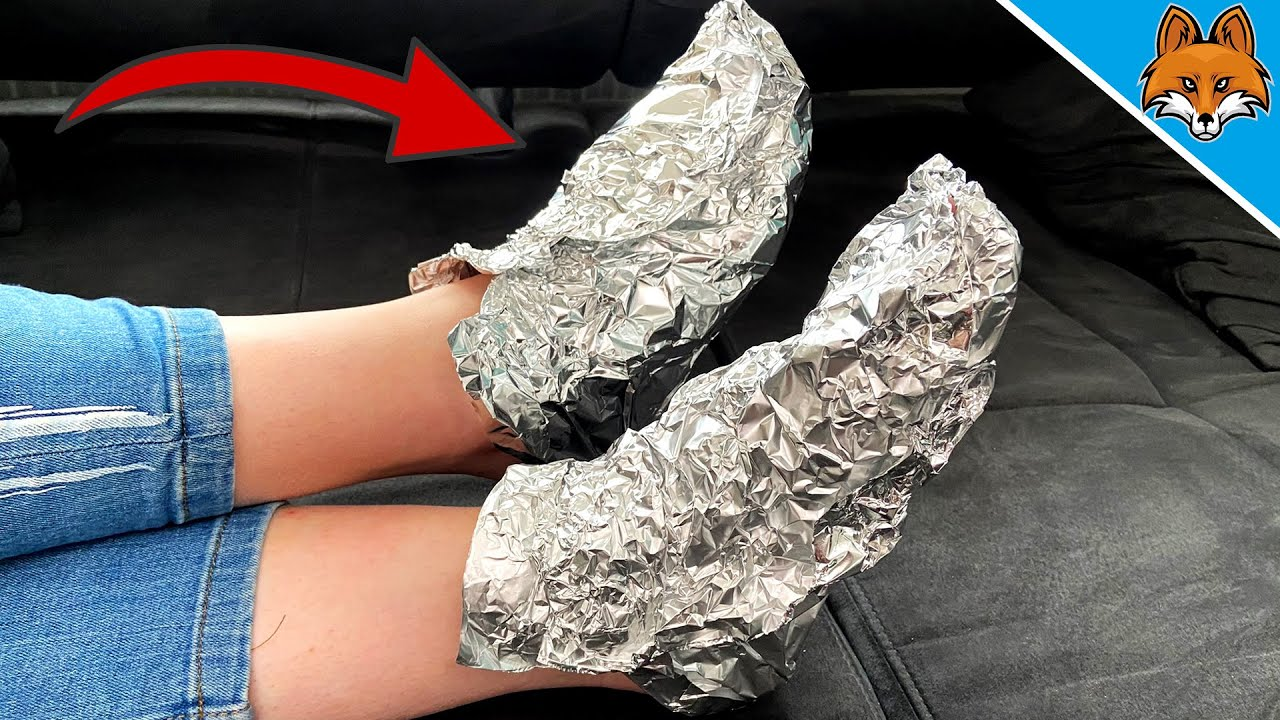 Why some people wrap their feet in aluminum foil