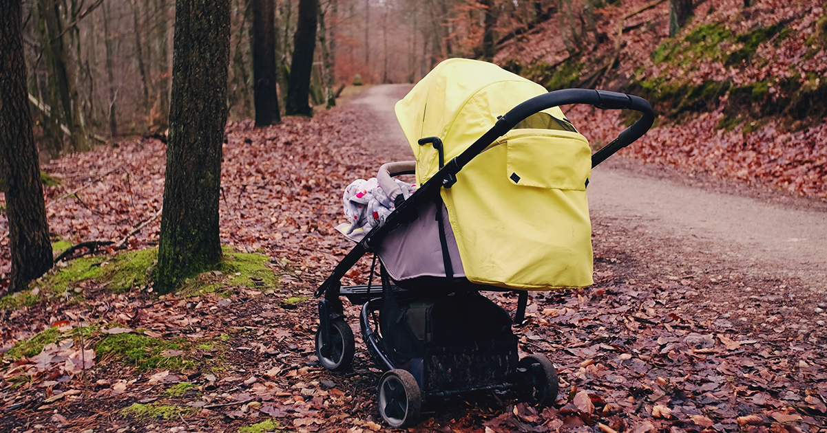 If you find an abandoned stroller at the roadside, here’s why you might want to wait before getting out of your vehicle