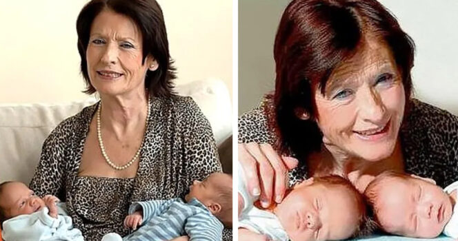 66-year-old mom criticized after giving birth to twin boys