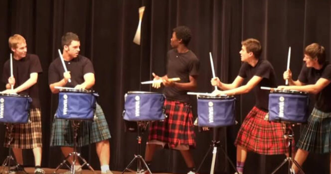 Teens become online sensations with drum performance