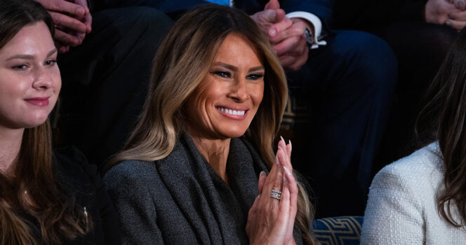 Melania Trump’s unusual smile in Congress